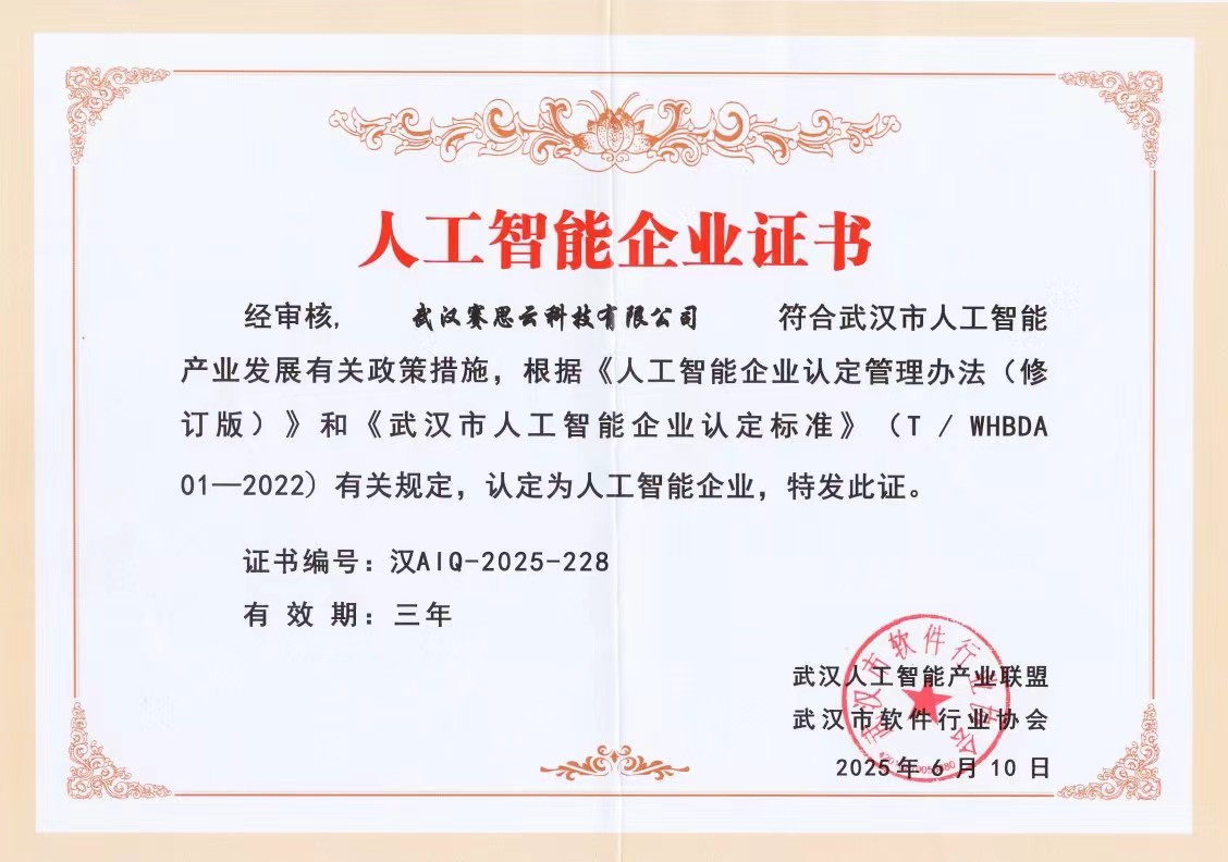 喜报 | 武汉赛思云科技有限公司通过武汉市人工